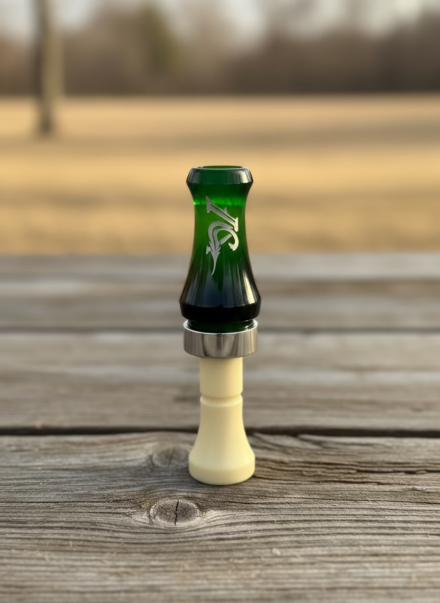 7030 Hybrid Mallard Green Barrel/ Ivory Insert/Stainless Steel Band