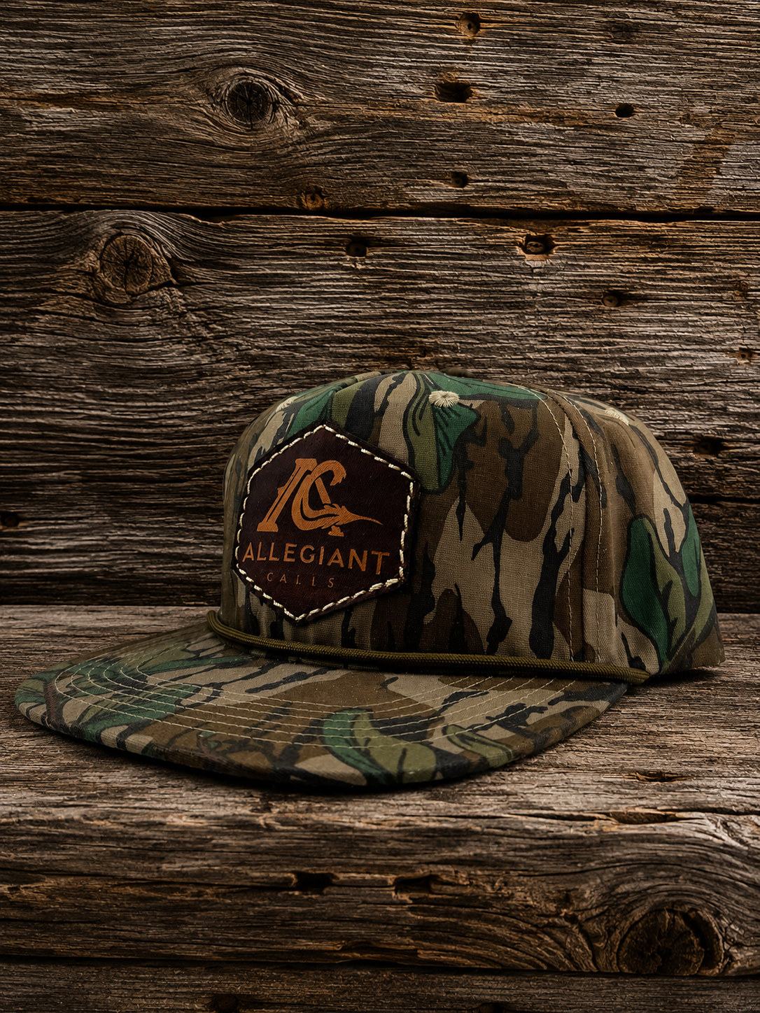 Greenleaf Goat Rope/Leather stitched logo SnapBack