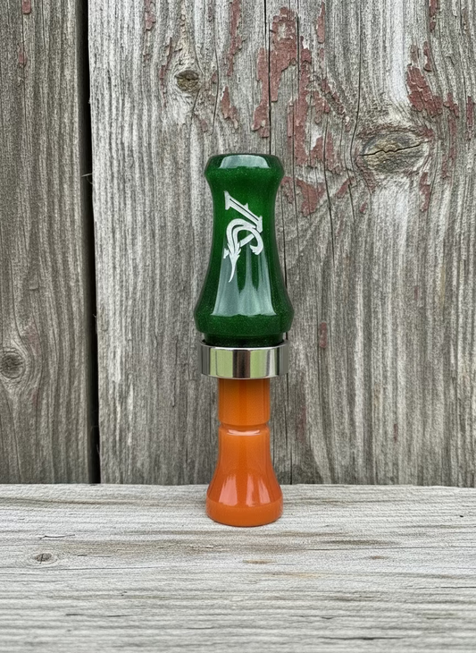 7030 Hybrid Green Pearl Barrel/Orange Pearl Insert "Boots On"