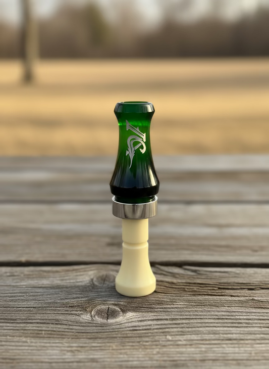 7030 Hybrid Mallard Green Barrel/ Ivory Insert/Stainless Steel Band