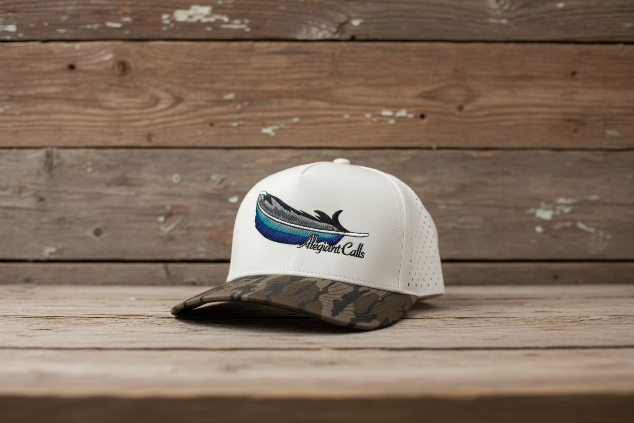 Performance Snapback Ivory/Bottomland Feather Quill Stitched logo